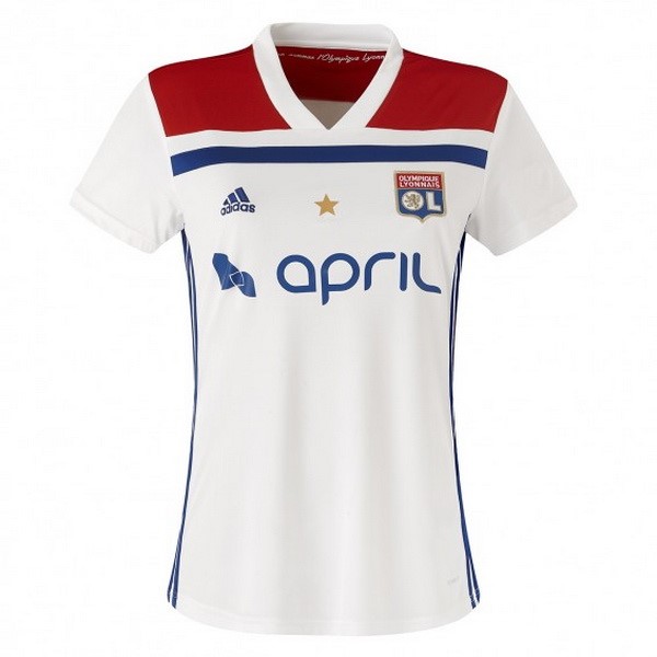 Camiseta Lyon Primera equipo Mujer 2018-19 Blanco